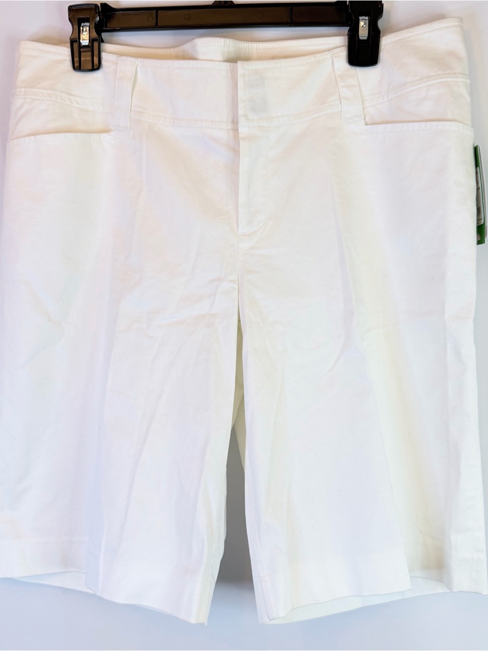 NEW Lilly Pulitzer White Shorts Womens 12 Palm Beach Fit Bermuda Pockets Society